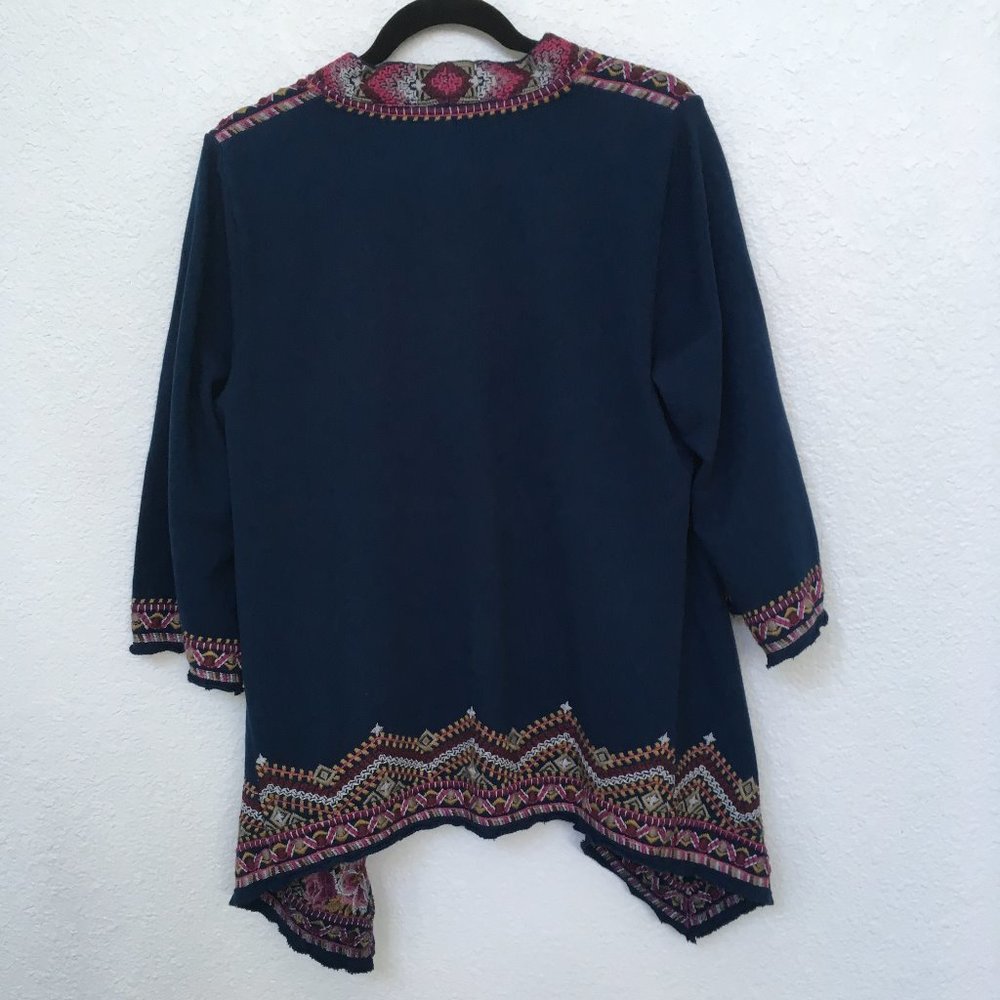 Johnny Was JWLA Cotton Knit Cardigan L NWT - Picture 2 of 5